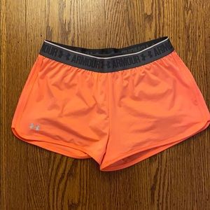 Under Armor Orange Athletic Shorts